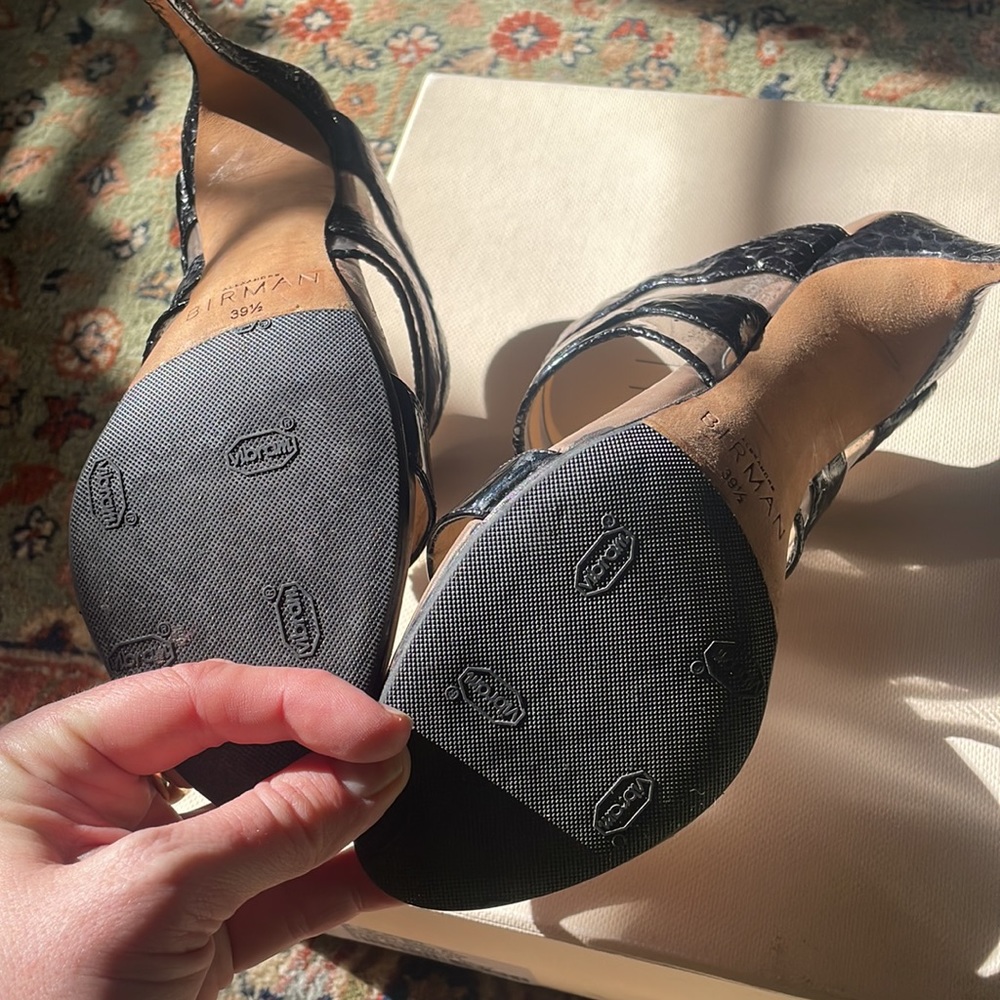 Alexandre Birman Python And Patent Stilettos - image 4